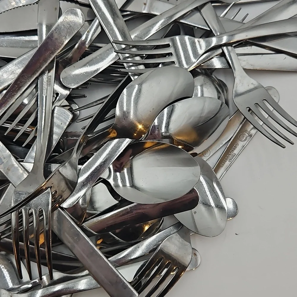 5 lb. Silverware Variety Stainless Steel Cutlery Lot Random